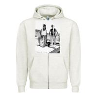 Oatmeal Heather Thelma And Louise Zipper Hoodie - PixelWave