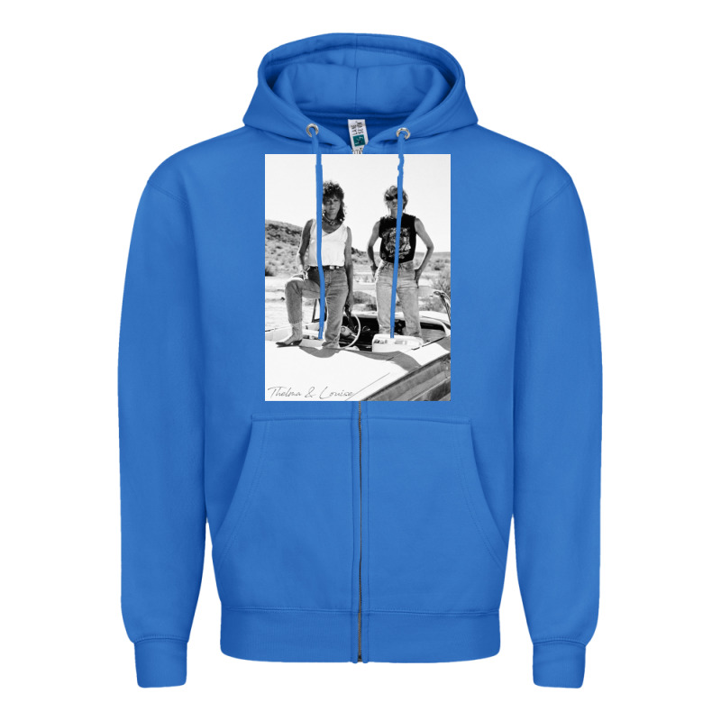Thelma And Louise Zipper Hoodie by PixelWave | Teevron