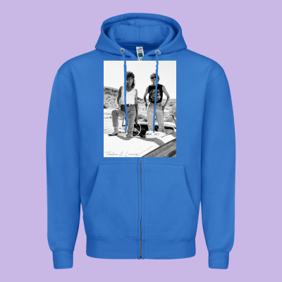 Thelma And Louise Zipper Hoodie Designed By Pixelwave