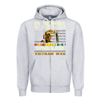 Heather Grey Vietnam War Veterans US Memorial Day In The Memory Of 58479 38 Zipper Hoodie - PixelWave