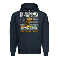 Navy Vietnam War Veterans US Memorial Day In The Memory Of 58479 38 Zipper Hoodie - PixelWave
