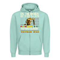 Seafoam Vietnam War Veterans US Memorial Day In The Memory Of 58479 38 Zipper Hoodie - PixelWave