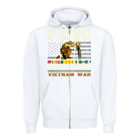 White Vietnam War Veterans US Memorial Day In The Memory Of 58479 38 Zipper Hoodie - PixelWave