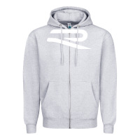 Heather Grey wolsvagen r Zipper Hoodie - PixelWave