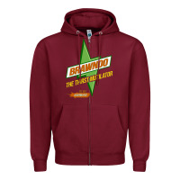 Burgundy brawndo the thirst mutilator   idiocracy inspired active Zipper Hoodie - PixelWave