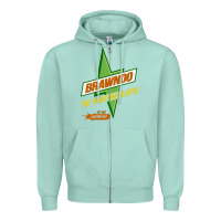 Seafoam brawndo the thirst mutilator   idiocracy inspired active Zipper Hoodie - PixelWave