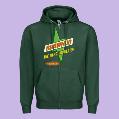 Brawndo The Thirst Mutilator   Idiocracy Inspired Active Zipper Hoodie Designed By Pixelwave