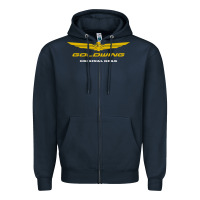 Navy goldwing Zipper Hoodie - PixelWave