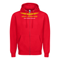 Red goldwing Zipper Hoodie - PixelWave