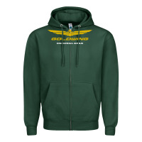 Sports Green goldwing Zipper Hoodie - PixelWave