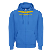 True Royal goldwing Zipper Hoodie - PixelWave