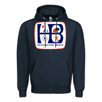 Coat Of Arms Of Huntington Beach Zipper Hoodie | Teevron