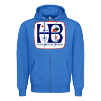 True Royal Coat of arms of Huntington Beach Zipper Hoodie - PixelWave