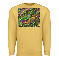 Antique Gold mardi gras Louisiana crocodile leopard Premium Sweatshirt - RanaPortraitStore