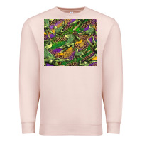Pale Pink mardi gras Louisiana crocodile leopard Premium Sweatshirt - RanaPortraitStore
