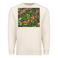Sandshell mardi gras Louisiana crocodile leopard Premium Sweatshirt - RanaPortraitStore