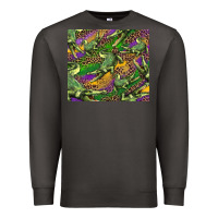 Smoke mardi gras Louisiana crocodile leopard Premium Sweatshirt - RanaPortraitStore