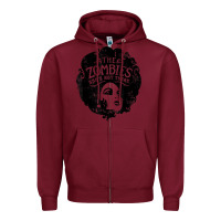 Burgundy the zombies   she's not there t shirt Zipper Hoodie - PixelWave