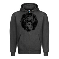 Charcoal Heather the zombies   she's not there t shirt Zipper Hoodie - PixelWave