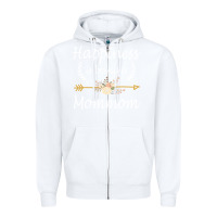 White happiness is being a mommom  cute mothers day gifts Zipper Hoodie - PixelWave