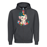 Smoke Moana HeiHei Rooster Pua Flowers Graphic Zipper Hoodie - PixelWave