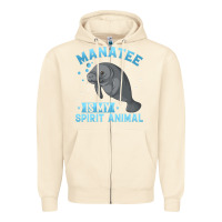 Sandshell manatee gifts Zipper Hoodie - PixelWave