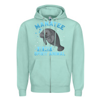 Seafoam manatee gifts Zipper Hoodie - PixelWave