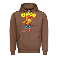 Chestnut crash bandicoot Zipper Hoodie - PixelWave
