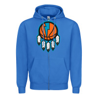True Royal OKC Thunder Dreamcatcher 1 Zipper Hoodie - PixelWave
