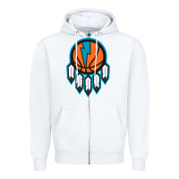 White OKC Thunder Dreamcatcher 1 Zipper Hoodie - PixelWave
