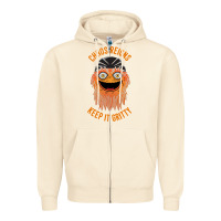 Sandshell chaos reigns keep it gritty Zipper Hoodie - PixelWave