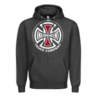 Independent Company Cross Skateboard Zipper Hoodie | Teevron