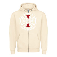 Sandshell independent company cross skateboard Zipper Hoodie - PixelWave