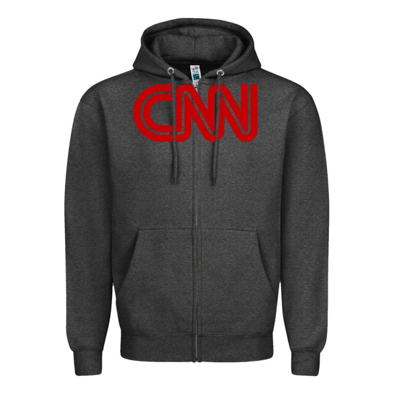 Cnn Media Company Zipper Hoodie by PixelWave | Teevron