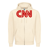 Sandshell cnn media company Zipper Hoodie - PixelWave