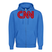 True Royal cnn media company Zipper Hoodie - PixelWave