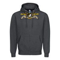 Smoke anti hero skateboards Zipper Hoodie - PixelWave