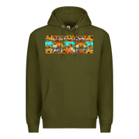 Army Green Fall Sweet Fall Premium Hoodie - Artiststas
