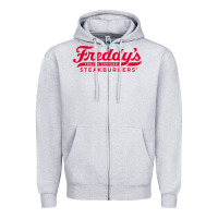 Heather Grey freddy's frozen custard & steakburgers Zipper Hoodie - PixelWave