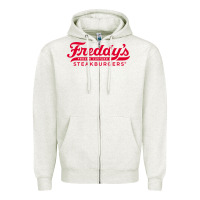 Oatmeal Heather freddy's frozen custard & steakburgers Zipper Hoodie - PixelWave