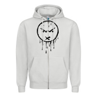 Dove Grey legion of skanks Zipper Hoodie - PixelWave
