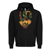 Black The Monster Squad Zipper Hoodie - PixelWave