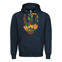 Navy The Monster Squad Zipper Hoodie - PixelWave