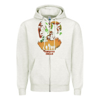 Oatmeal Heather The Monster Squad Zipper Hoodie - PixelWave