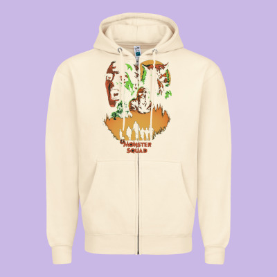 The Monster Squad Zipper Hoodie Designed By Pixelwave