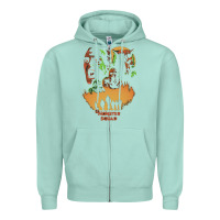Seafoam The Monster Squad Zipper Hoodie - PixelWave