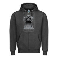 Charcoal Heather hunt showdown anniversary three of skulls black t shirt Zipper Hoodie - PixelWave
