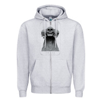 Heather Grey hunt showdown anniversary three of skulls black t shirt Zipper Hoodie - PixelWave