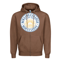 Chestnut rollins college Zipper Hoodie - PixelWave