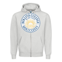 Dove Grey rollins college Zipper Hoodie - PixelWave